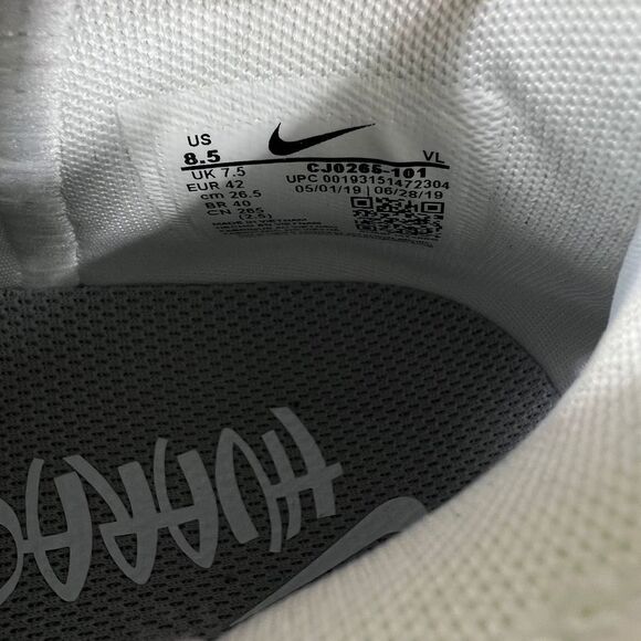 Nike Alpha Huarache 7 pro LAX wolf gray volt cj0265 101 mens‎ 8.5 - Picture 8 of 8